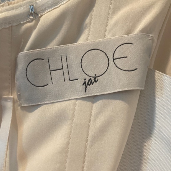 new unaltered one of a kind Chloe Jai wedding dress. Paid $2,600 asking $1,500 - Picture 5 of 6
